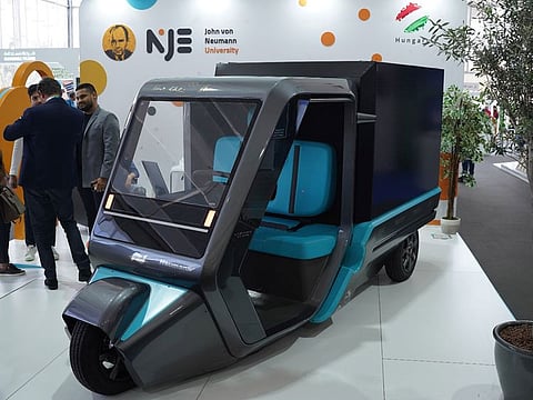 John von Neumann University (JvNU) presented hydrogen-powered multifunctional vehicle at the UN Global Climate Change 2023 COP28 conference