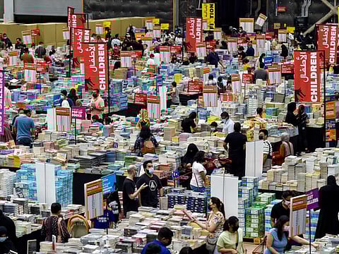 Readers at Big Bad Wolf in Dubai in 2022