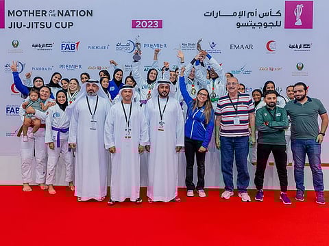 Winners of the Mother of the Nation Jiu-Jitsu competition.