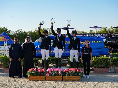 Omar Abdulaziz Almarzooqi takes the first place in the Virtus Grand Prix.