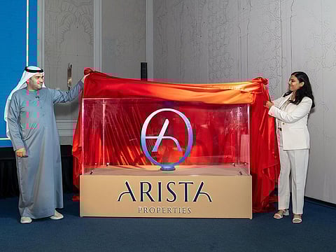 Dr Mahmoud Al Burai, President, FIABCI Emirates, and Srishti Gaur, Head of Media Relations, Arista Properties
