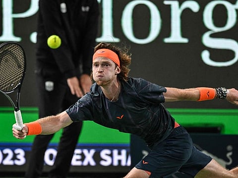 Russia's Andrey Rublev has won 14 ATP singles championships, including an ATP 1000 title in Monte Carlo this year.