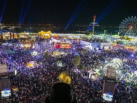 File photo from last year's New Year's Eve celebration at the Sheikh Zayed Festival. This year, too, the festival is set to hold multiple shows and family-friendly activities.