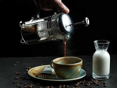 You don't have to plug this device into any power outlet for your caffeine fix - a French press works at any time of the day, quickly and quietly.