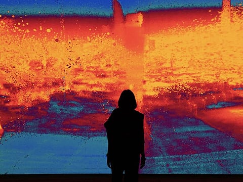 Every evening, Abu Dhabi city becomes an open art gallery with interactive light displays. Picture used for illustrative purposes.