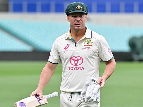 Australia's David Warner, who is wearing a new baggy green in Sydney on Monday, is searching for the one that went missing.