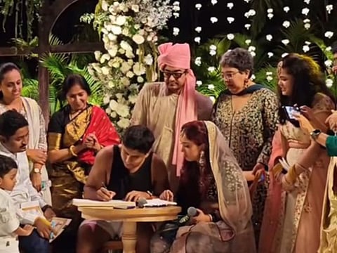 Ira Khan and Nupur Shikhare at their wedding.