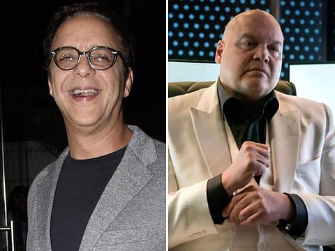 Director Vidhu Vinod Chopra (left) and 'Daredevil' actor Vincent D'Onofrio.