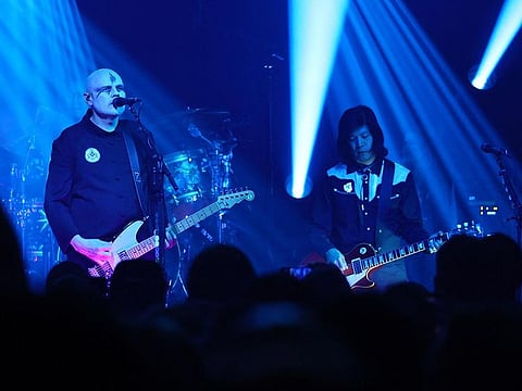 File photo: Billy Corgan and James Iha of The Smashing Pumpkins perform at Irving Plaza on September 22, 2022 in New York City.