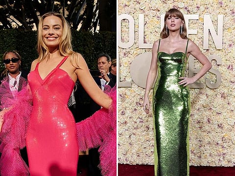 Margot Robbie (left) and Taylor Swift.