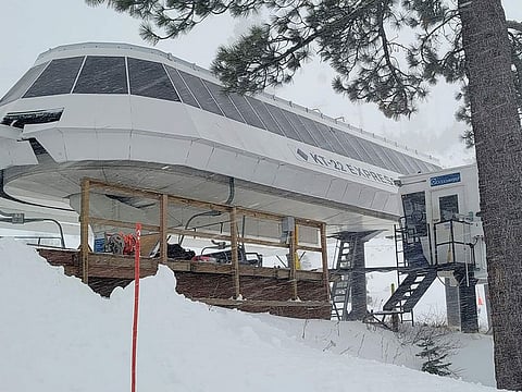 Rescues crews work at the scene of an avalanche at the Palisades Tahoe ski resort on Wednesday, Jan. 10, 2024, near Lake Tahoe, California.