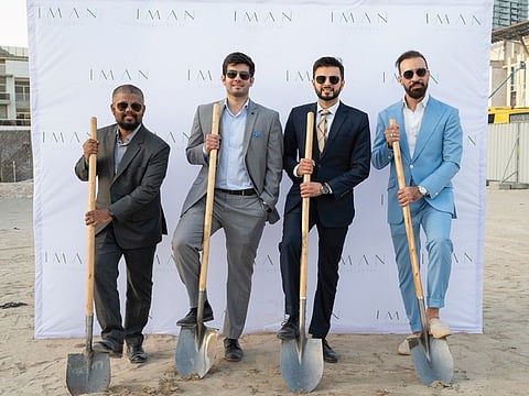 Ismail Marfani, Managing Director along with other senior officials of Iman Developers at the groundbreaking ceremony of 10 Oxford