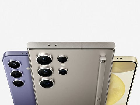 Samsung Galaxy S24 series features the S24, its larger version, S24+, and the top-tier model, S24 Ultra.