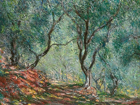 Screengrab Claude Monet, Olive Grove at the Moreno Garden, Bordighera, 1884, Private Collection (Sold at Christie’s in 2010)