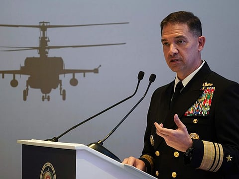 Vice Admiral Brad Cooper, who heads the Navy's Bahrain-based 5th Fleet, said: What I’ll say is Iran is clearly funding, they’re resourcing, they are supplying and they’re providing training."