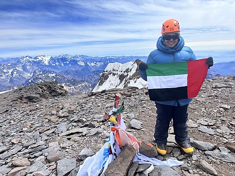 Dr. Ayesha Al Memari, 45, an Emirati critical-care doctor, summitted the 6,961-metre Aconcagua in Argentina on January 17, 2024.