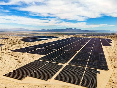 The Oberon Solar and Storage Project in Riverside County, California, built by Intersect Power comprises of 500-MW solar power plant and a 250-MW battery storage facility. It generates enough power to supply 207,000 homes for a year, according to the company.
