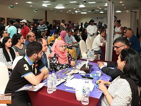 Large number of parents turned up for the annual Global Education Expo in Dubai last year. File photo