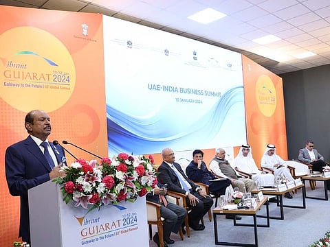 Yusuff Ali MA, Chairman and Managing Director of Lulu Group International, at the Vibrant Gujarat Global Summit