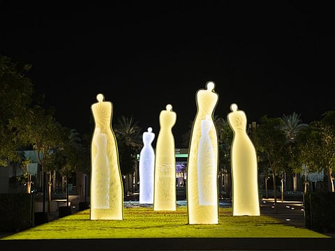 Light art installation, 'The Scent of Memories' by Emirati artist, Dr Najat Makki.