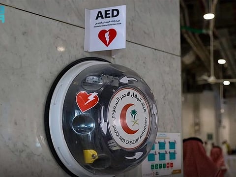 15 cardiac resuscitation devices to serve those visiting the Grand Mosque in Mecca.