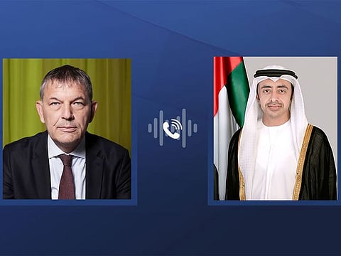 The two sides also discussed the need to ensure urgent humanitarian aid to the Palestinian people in the Gaza Strip.