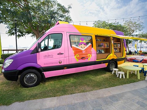 The ELF Reading Caravan is a mobile library that brings reading to your doorstep.