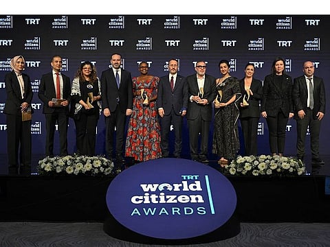 Winners at the TRT World Citizen Awards