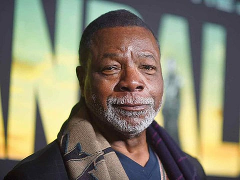 Carl Weathers arrives at a special screening for the season three premiere of "The Mandalorian" on Tuesday, Feb. 28, 2023, at The Roosevelt Hotel in Los Angeles.