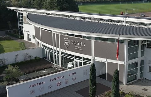 Arsenal training ground has been renamed Sobha Realty Training Centre.