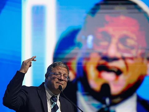 “Instead of giving us his full backing, Biden is busy with giving humanitarian aid and fuel (to Gaza), which goes to Hamas,” Ben-Gvir (above) told the newspaper in an article published on Sunday.