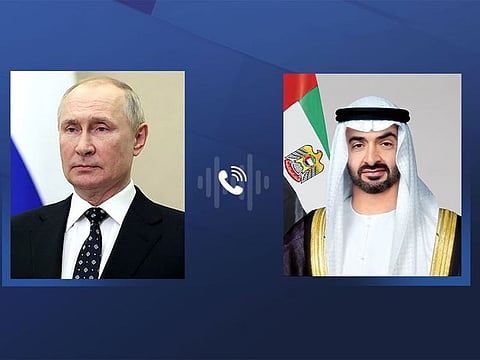 Sheikh Mohamed and the Russian President also discussed a number of regional and international issues of mutual interest