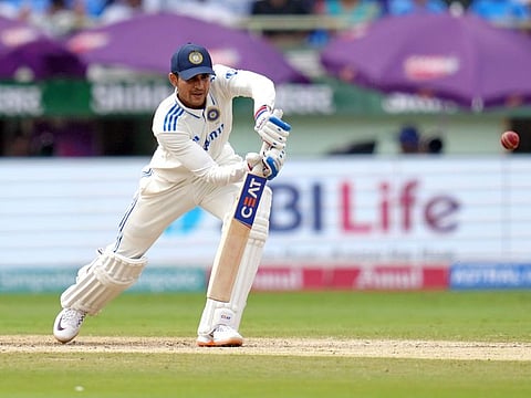 India’s Shubman Gill in action against England at Dr. Y.S. Rajasekhara Reddy ACA-VDCA Cricket Stadium, in Visakhapatnam on Sunday.