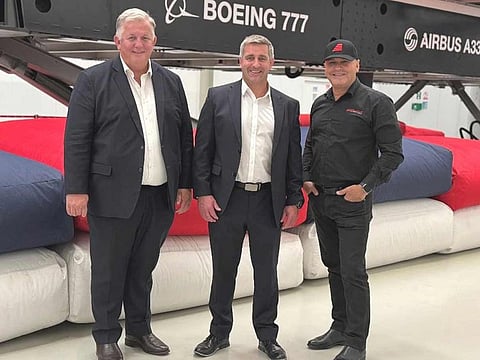 Romy Hawatt, Founder and Chairman of the Airways Aviation ESMA Group during the signing ceremony