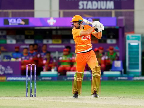 Player of the match and skipper of Giants James Vince in action during his quickfire 32.