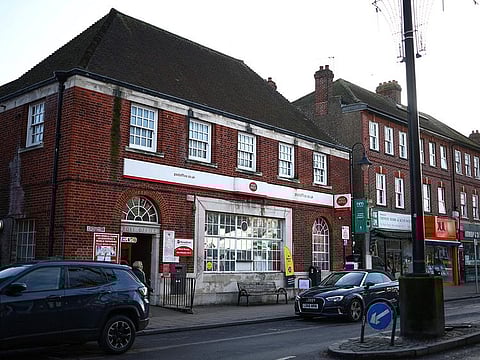 A UK Post Office branch pictured on New Malden High Street, south west of London, on January 22, 2024
