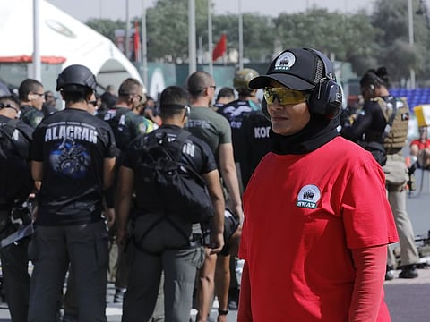 Lt. Maitha Seif, one of the 30 international judges at the UAE SWAT Challenge 2024, works with the Dubai Police's VIP Protection unit. From target shooting to sharpshooting, she has excelled with the force's support.