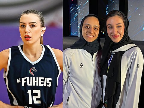 From left: Rasha Abdo, Awrad Ahmed and Rand Khalid.