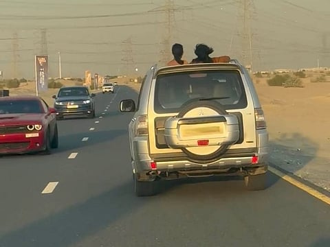 Dubai and Abu Dhabi Police warn motorists against popping heads out of vehicle sunroof