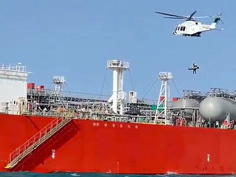 Dubai Police posted photos of the rescue on their X account on Sunday