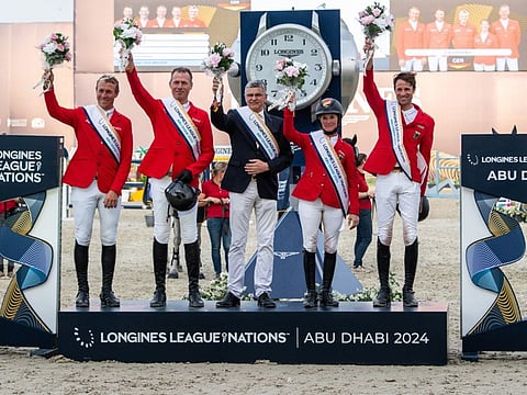 From left: David Will, Christian Ahlmann, Otto Becker, Jorne Sprehe and Christian Kukuk.