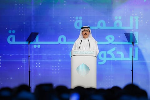 Saeed Al Tayer, Managing Director and CEO of Dubai Electricity and Water Authority (DEWA), speaking at the World Government Summit 2024 in Dubai on Tuesday.