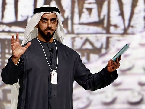 Lt General Sheikh Saif bin Zayed Al Nahyan, Deputy Prime Minister and Minister of Interior, addressing the World Governments Summit 2024 in Dubai on Wednesday