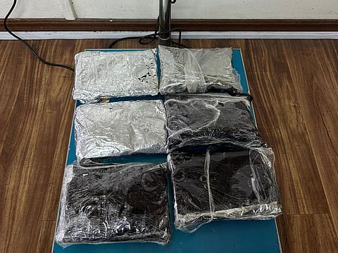 Dubai Customs have recovered hashish and crystal meth from a car at the land border entry point.