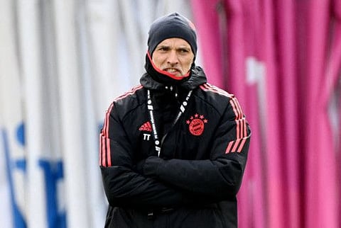 Bayern Munich coach Thomas Tuchel during a training.