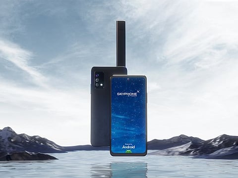 The 'Skyphone by Thuraya' will be available for puchase from September onwards. It will go on display at next week's Mobile World Congress.