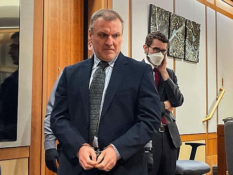 Brian Steven Smith arrives in a courtroom after a break, Tuesday, Feb. 6, 2024, in Anchorage, Alaska.