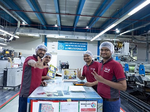 Workers at the Kimoha factory in Jebel Ali Free Zone