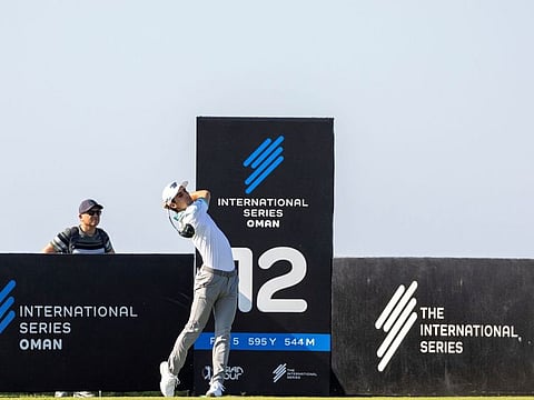 Niemann in action at Al Mouj Golf in Oman