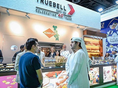 Sheikh Maktoum bin Mohammed bin Rashid Al Maktoum, First Deputy Ruler of Dubai, Deputy Prime Minister and Minister of Finance, tours the 29th edition of Gulfood, the world’s largest annual global food and beverage (F&B) sourcing event.